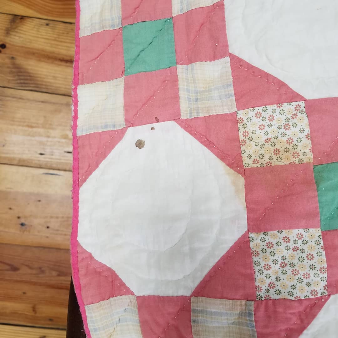 Lady in Pink Quilt