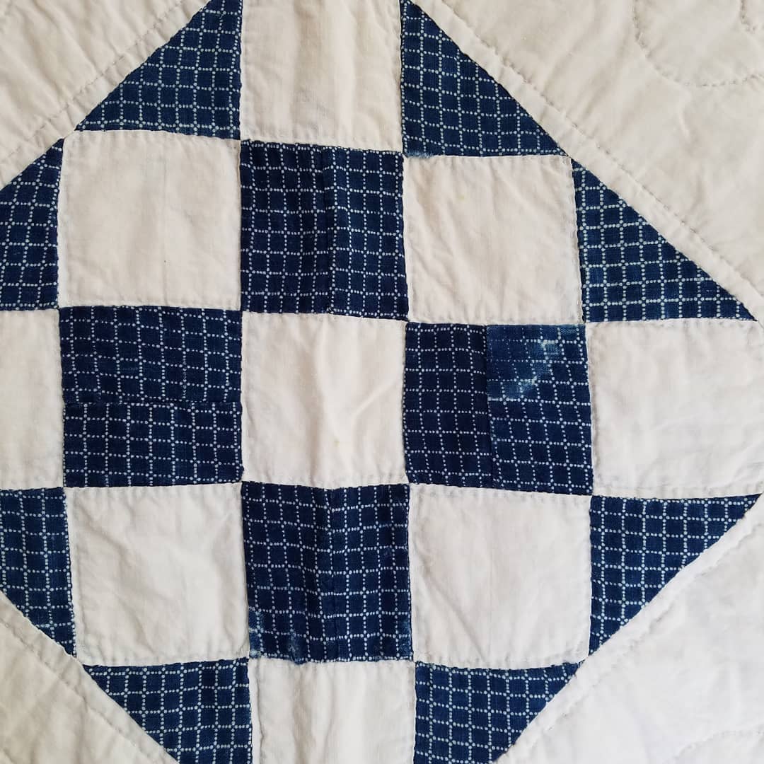 Indigo and White Quilt 2
