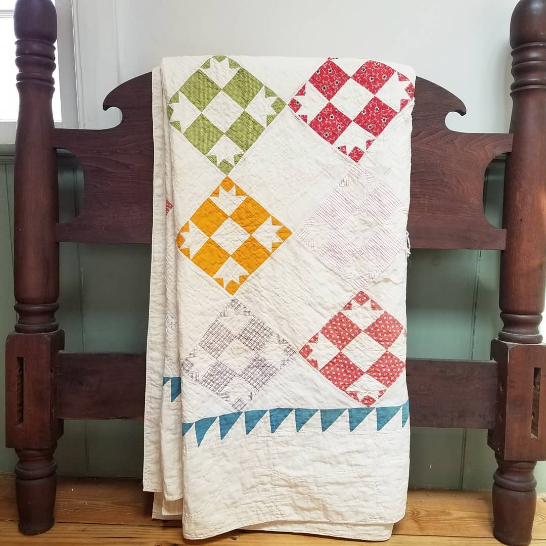 Bear Paw Quilted Coverlet