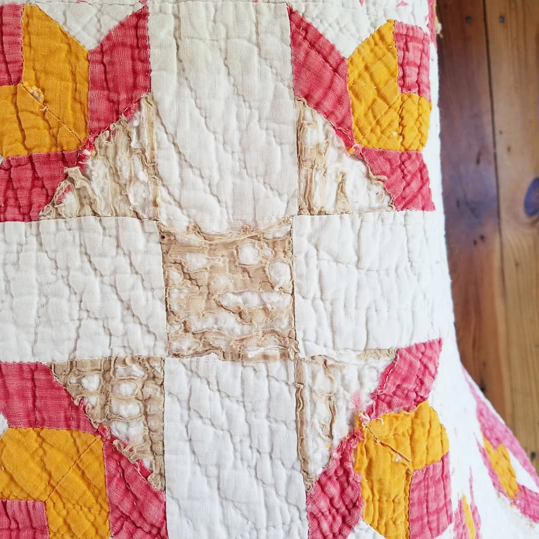 Red and Yellow Tulip Quilt