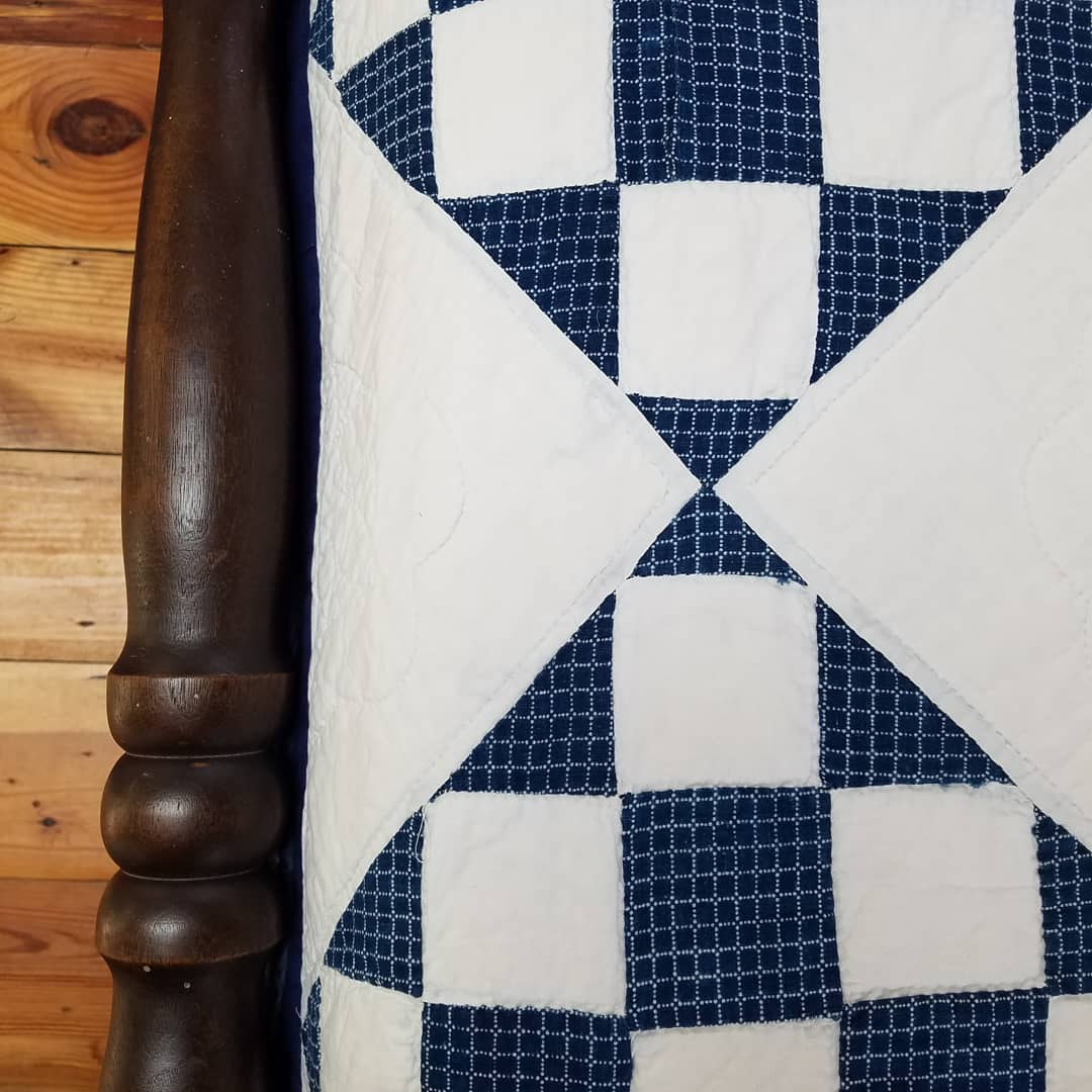 Indigo and White Quilt 2
