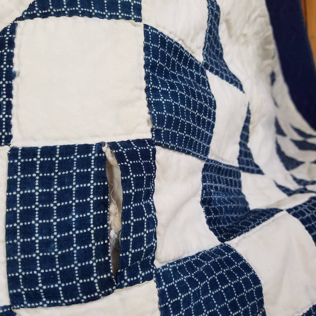 Indigo and White Quilt 2