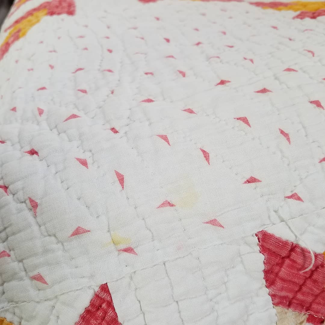 Red and Yellow Tulip Quilt