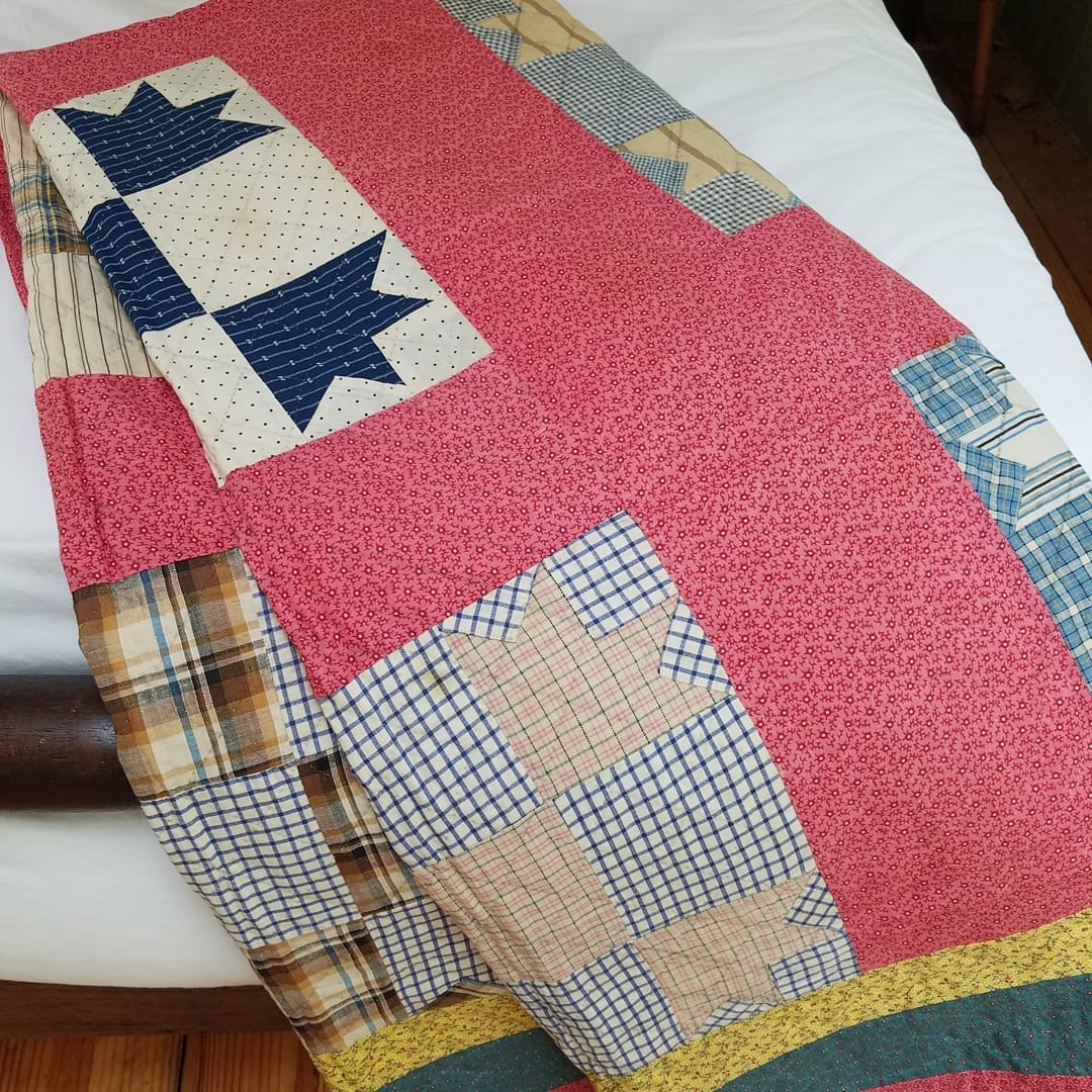 Calico Goose Tracks Quilt