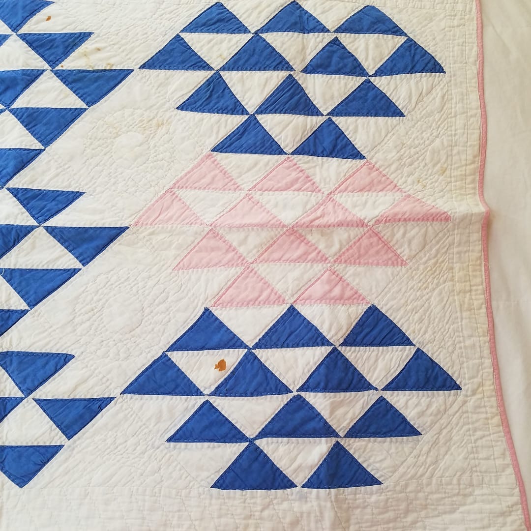 Pink and Blue Crib Quilt