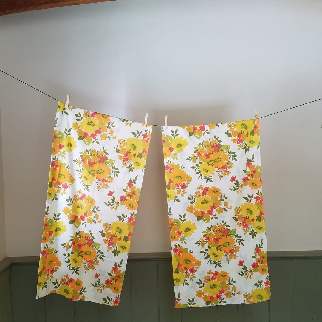 2 Long Vintage pillow cases