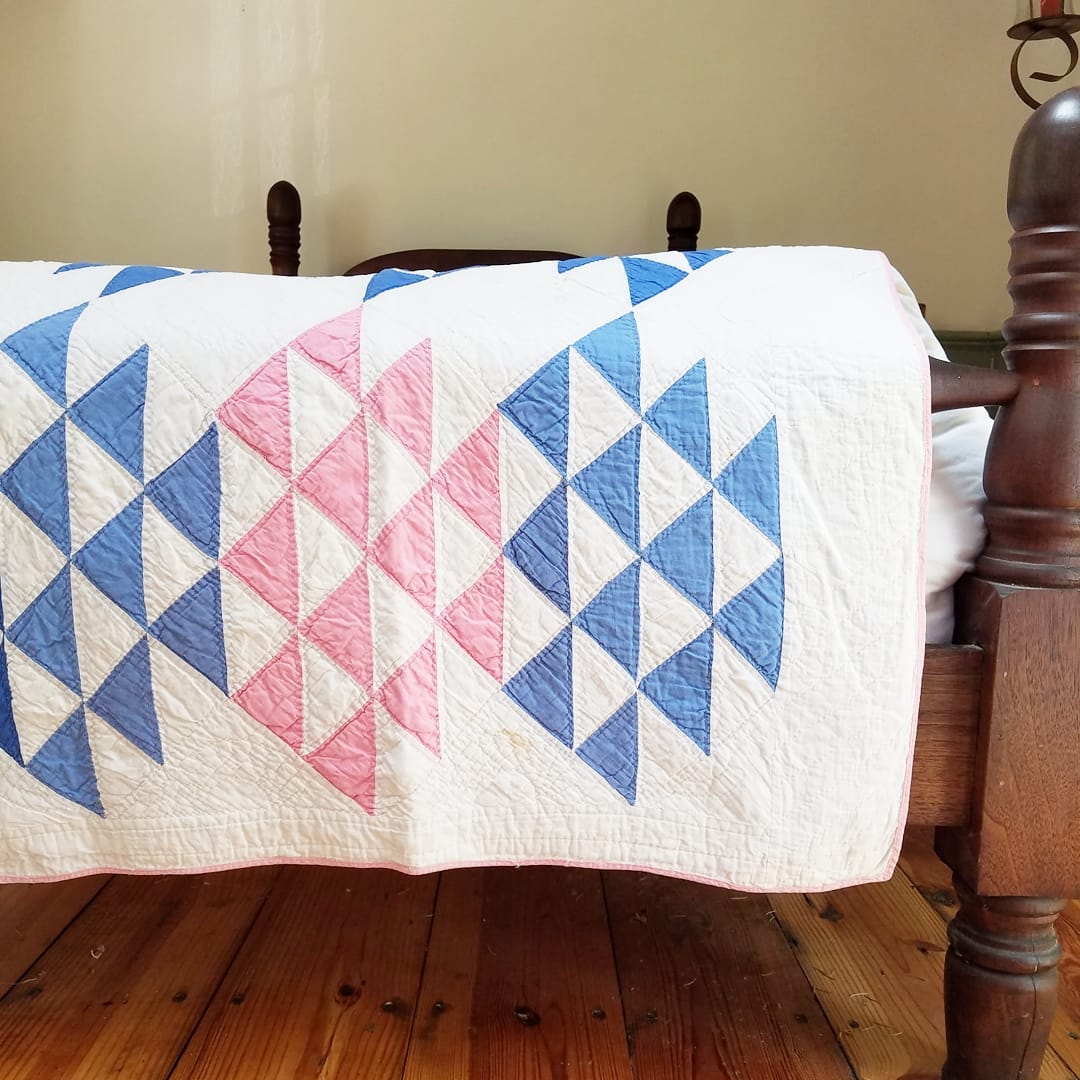 Pink and Blue Crib Quilt