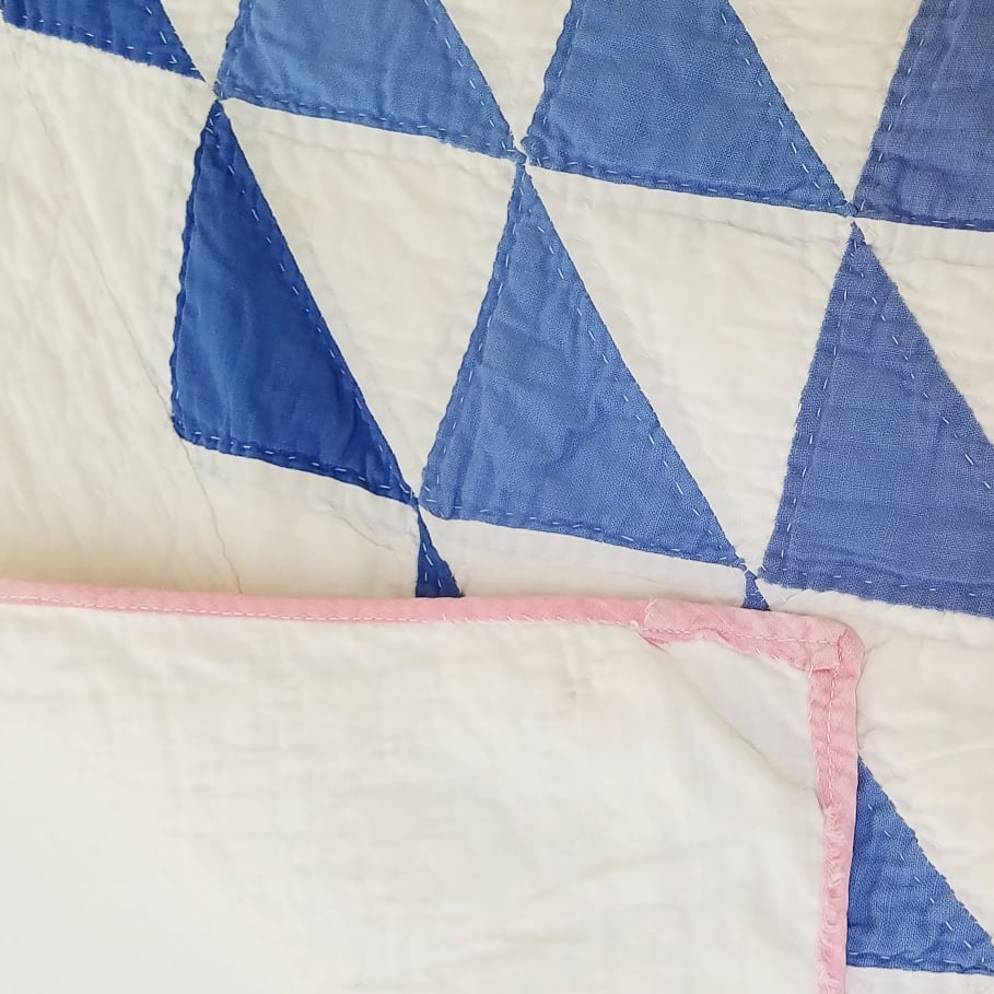 Pink and Blue Crib Quilt