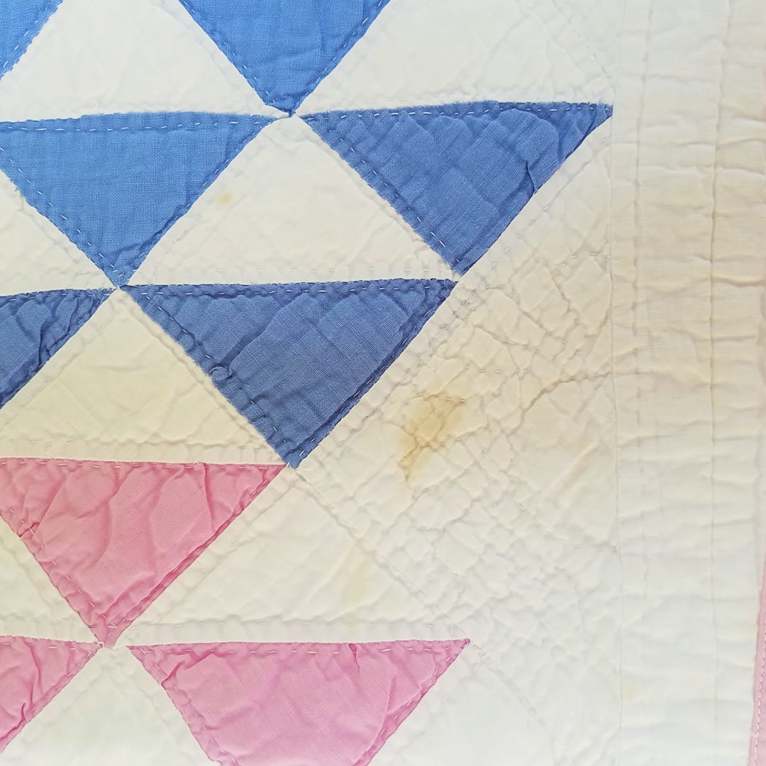 Pink and Blue Crib Quilt