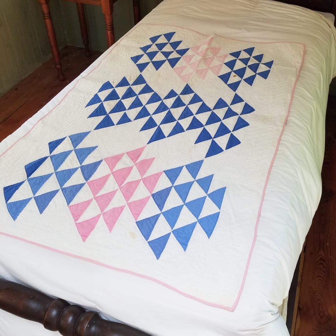 Pink and Blue Crib Quilt