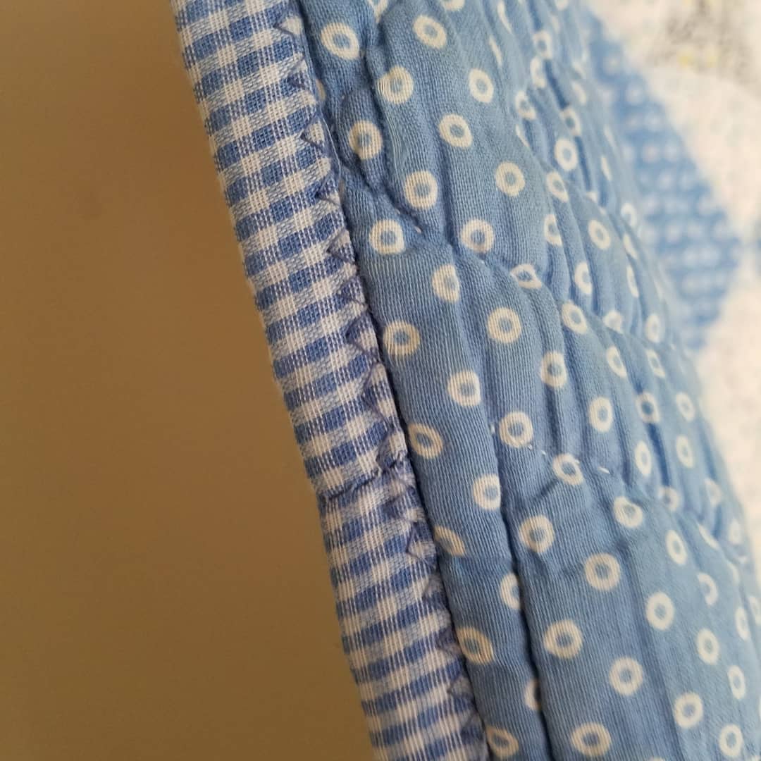 Red White and Blue Cactus Basket Quilt