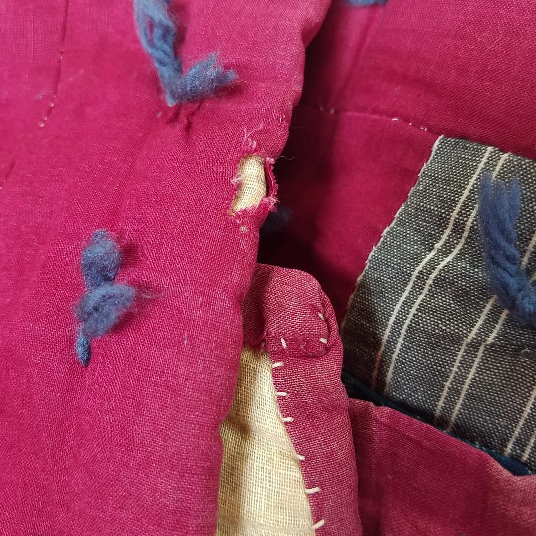 Hand tied Nine Patch Quilt