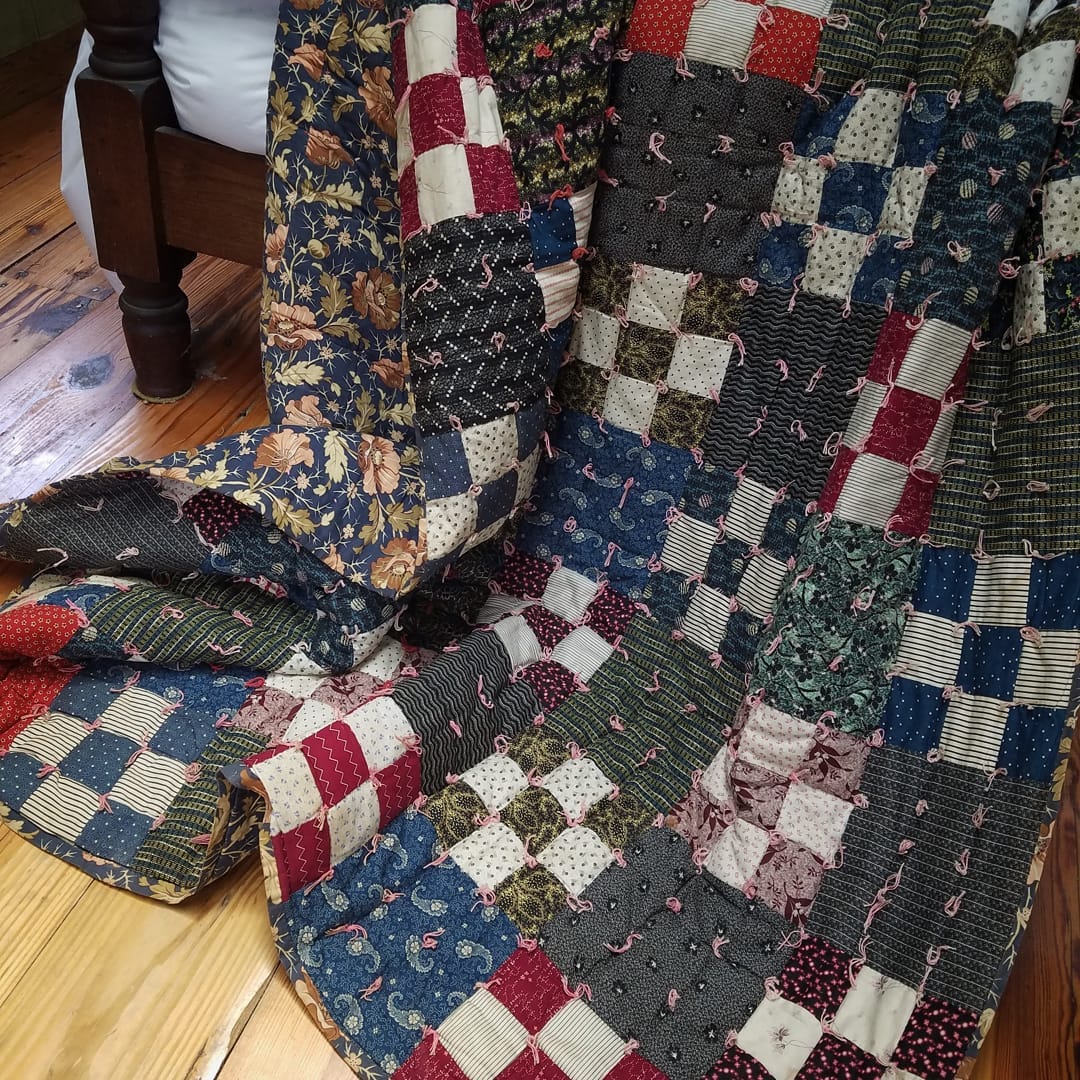 Calico Nine Patch Quilt