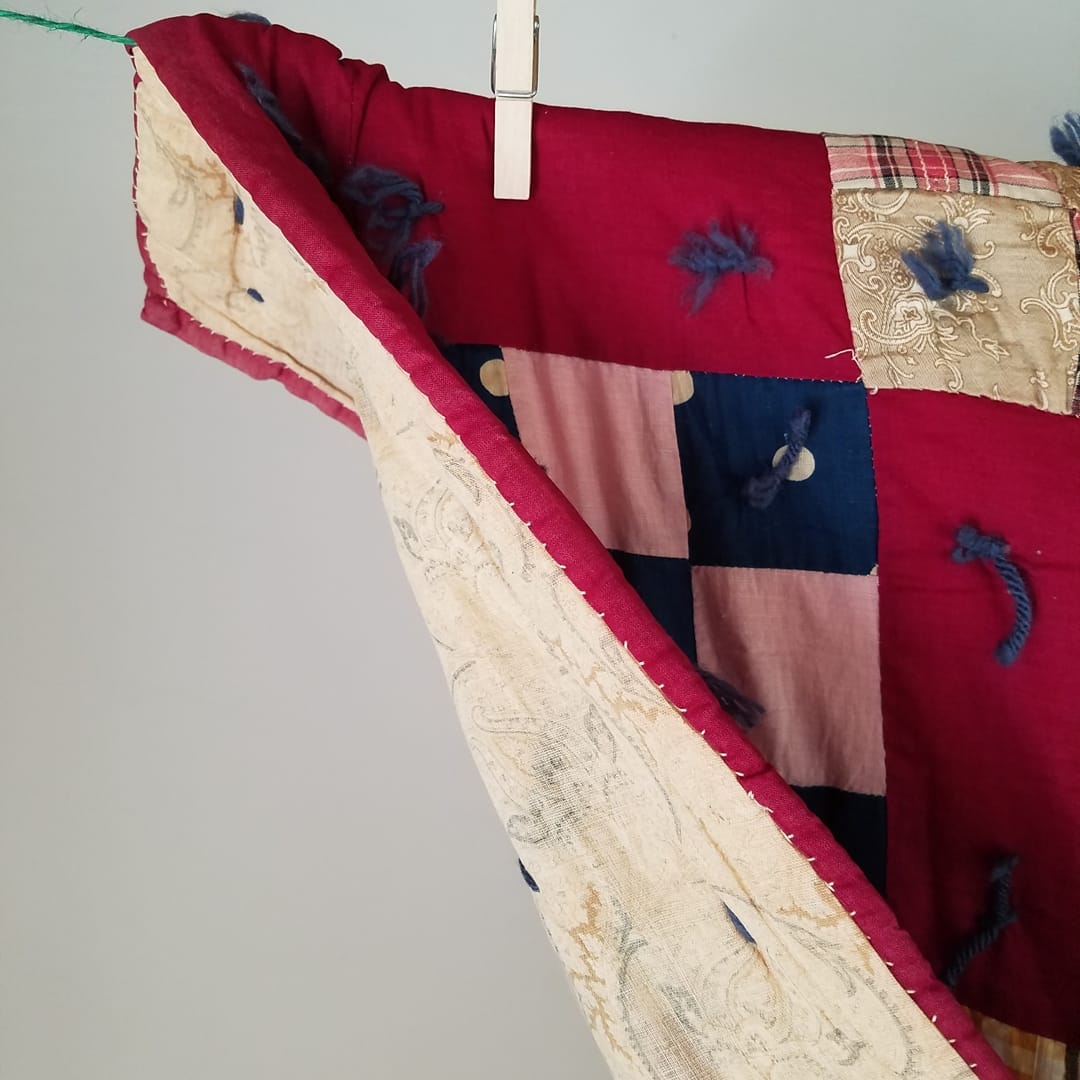 Hand tied Nine Patch Quilt