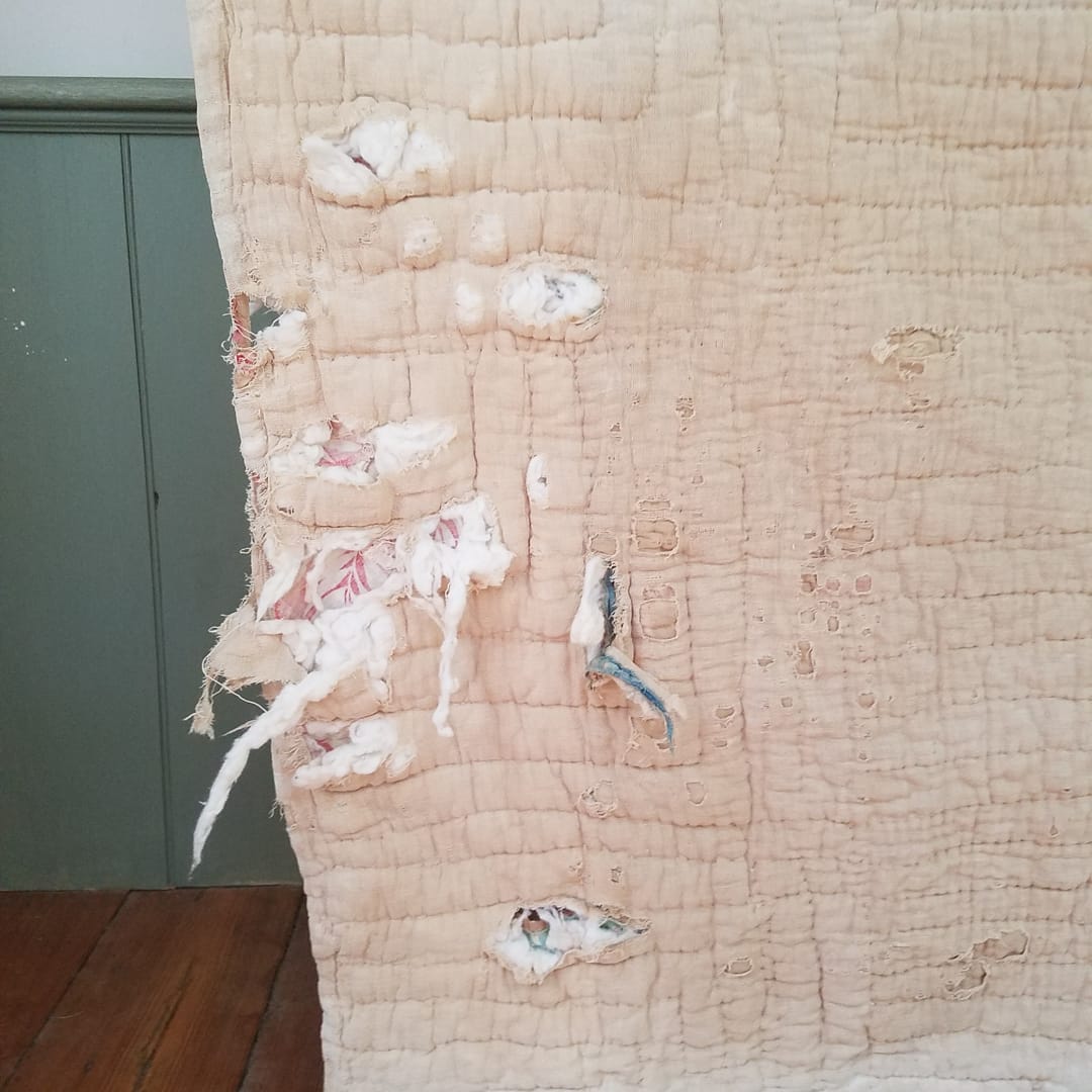 Pink Odd Fellow's Patch Quilt