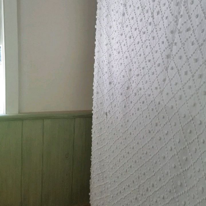 White, Cotton, Semi Sheer Throw