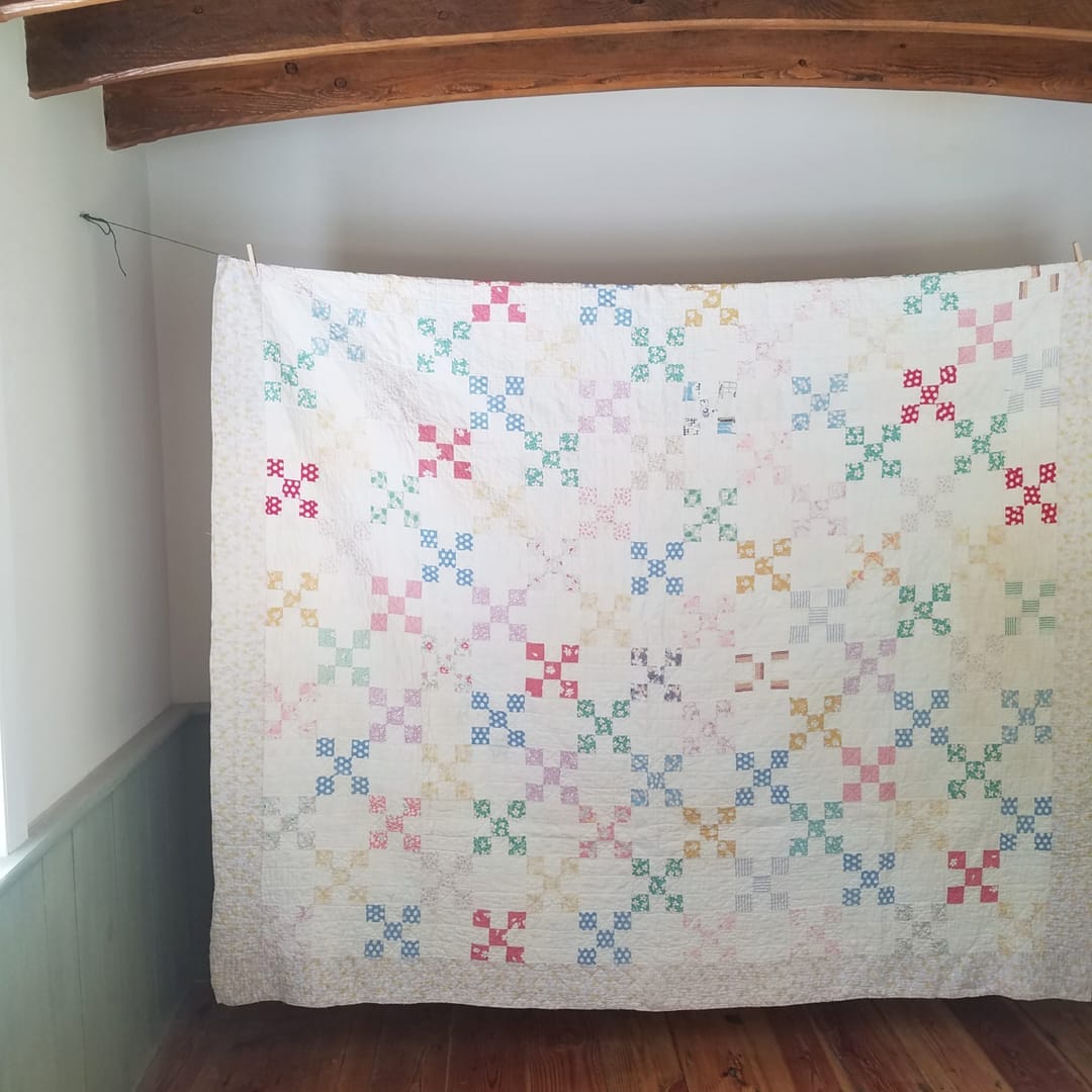 Floral 9 Patch Quilt