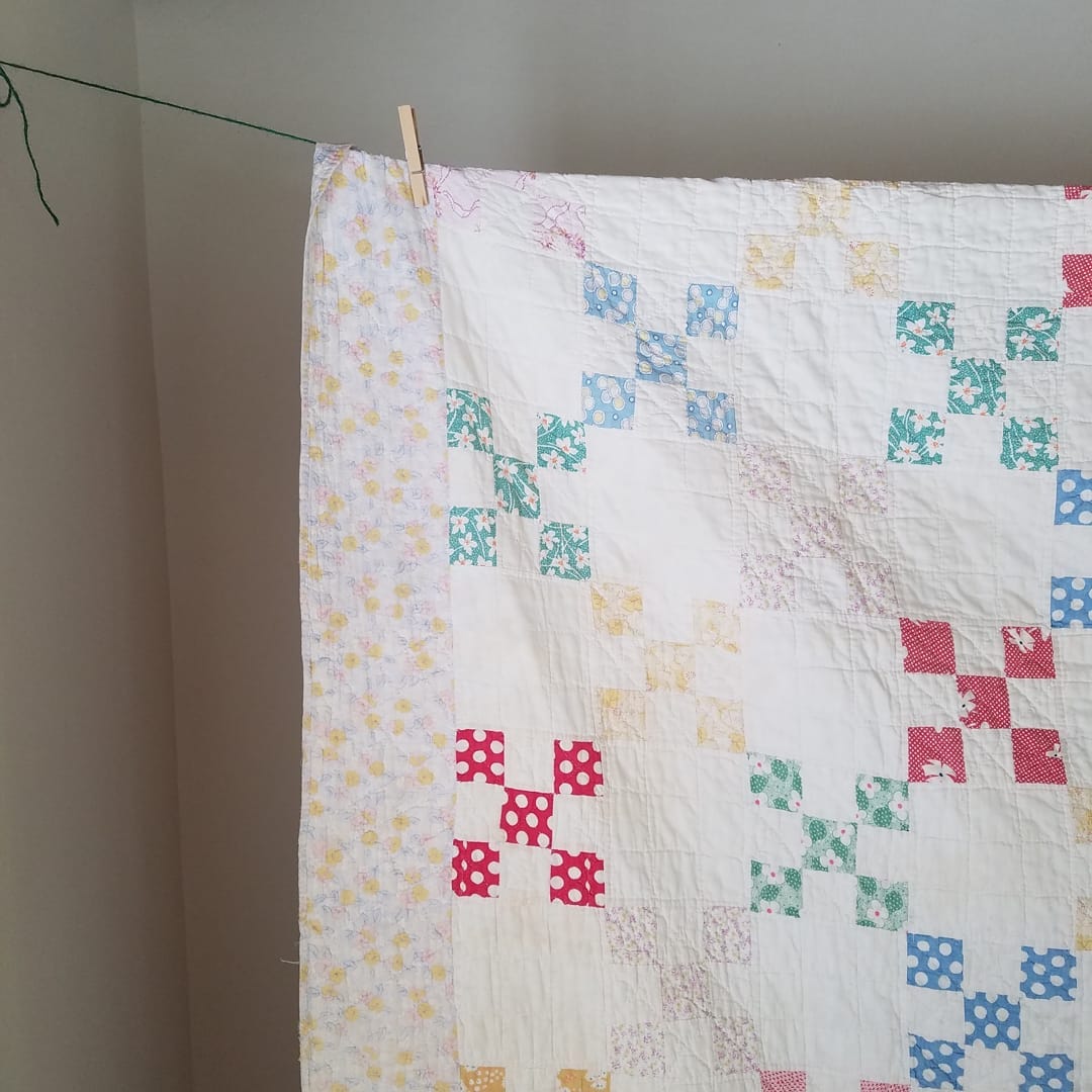 Floral 9 Patch Quilt