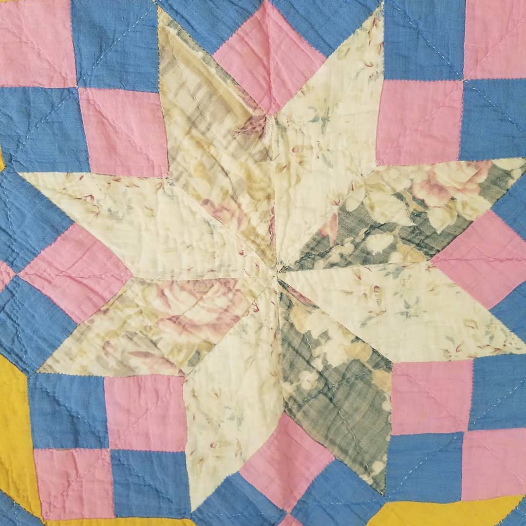 Pink and Orange Star Quilt