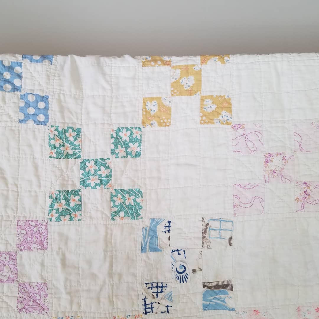 Floral 9 Patch Quilt