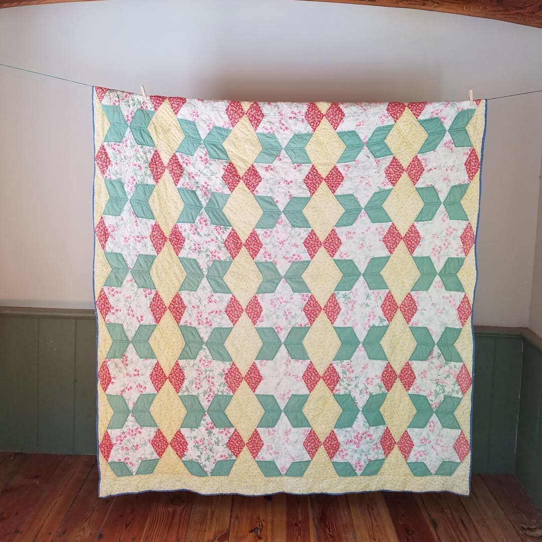 Feed Sack Cherry Quilt