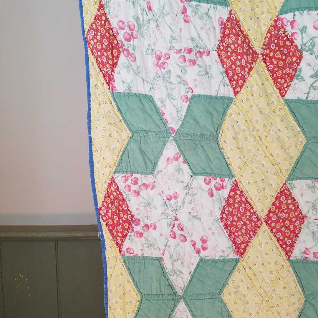 Feed Sack Cherry Quilt