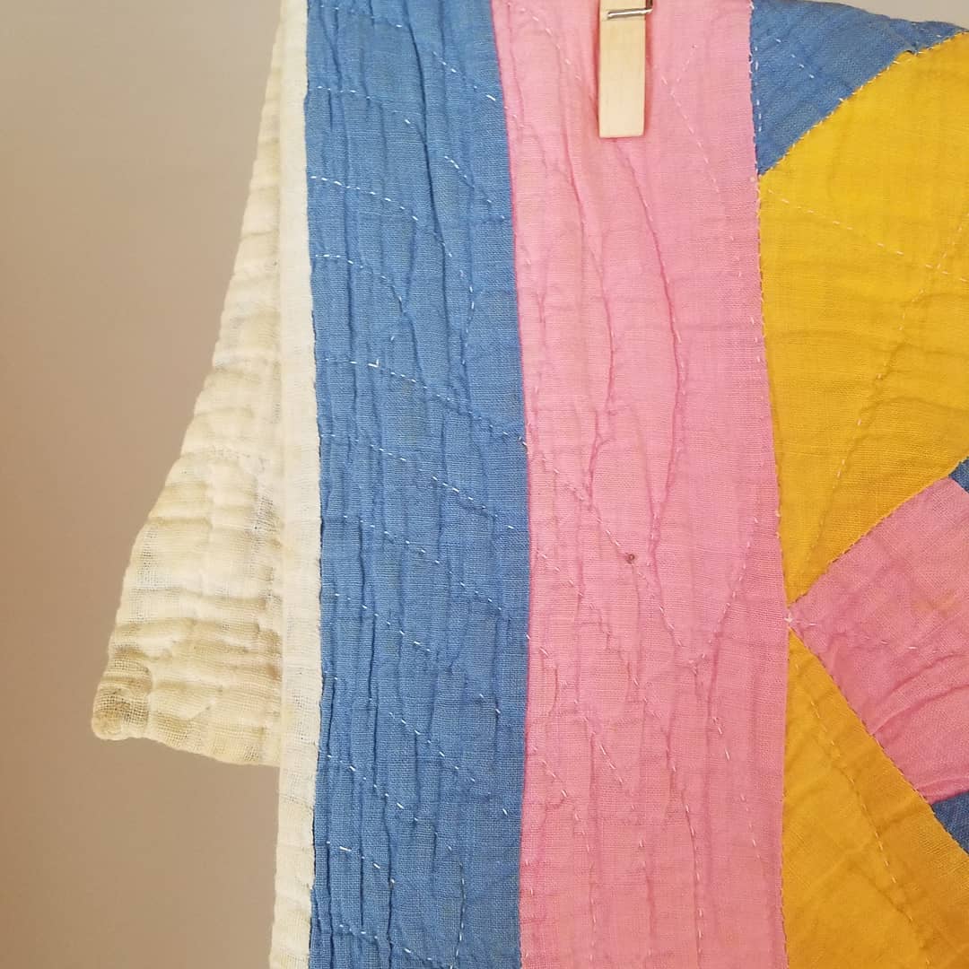 Pink and Orange Star Quilt