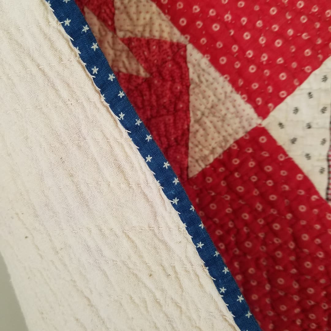 Turkey Red 19th Century Quilt