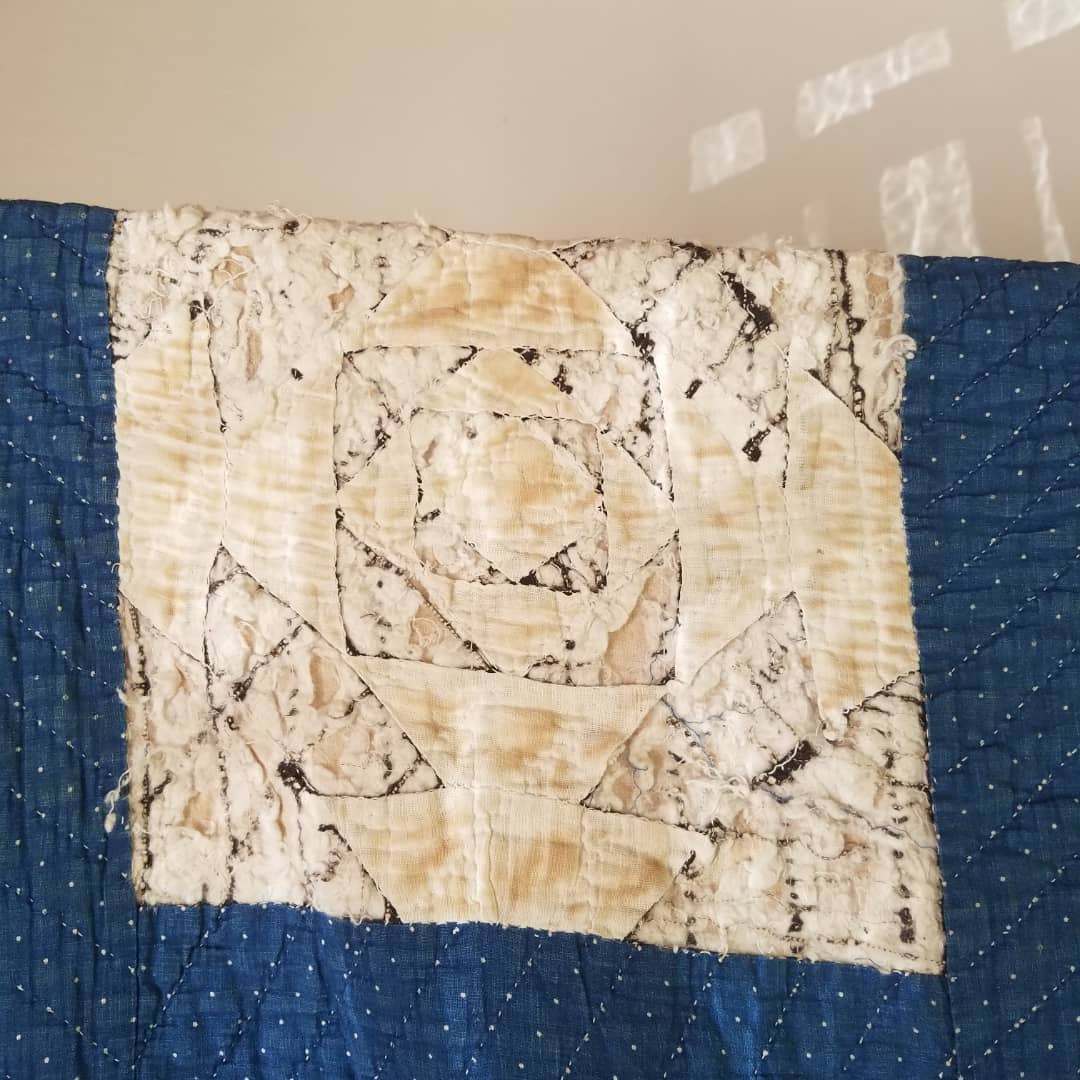 Indigo Crimson Rambler Quilt