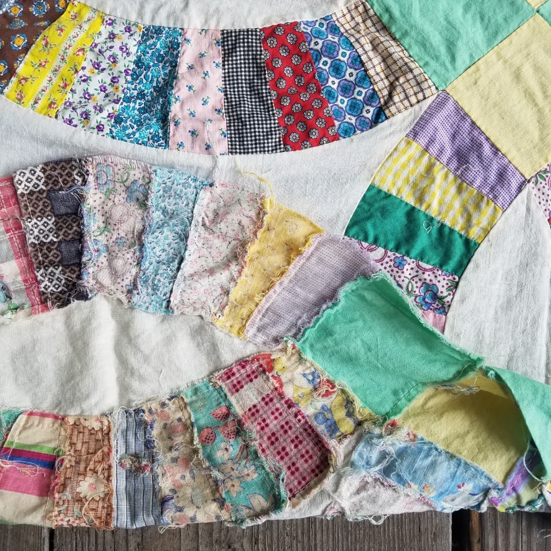Double Wedding Ring Quilt Top