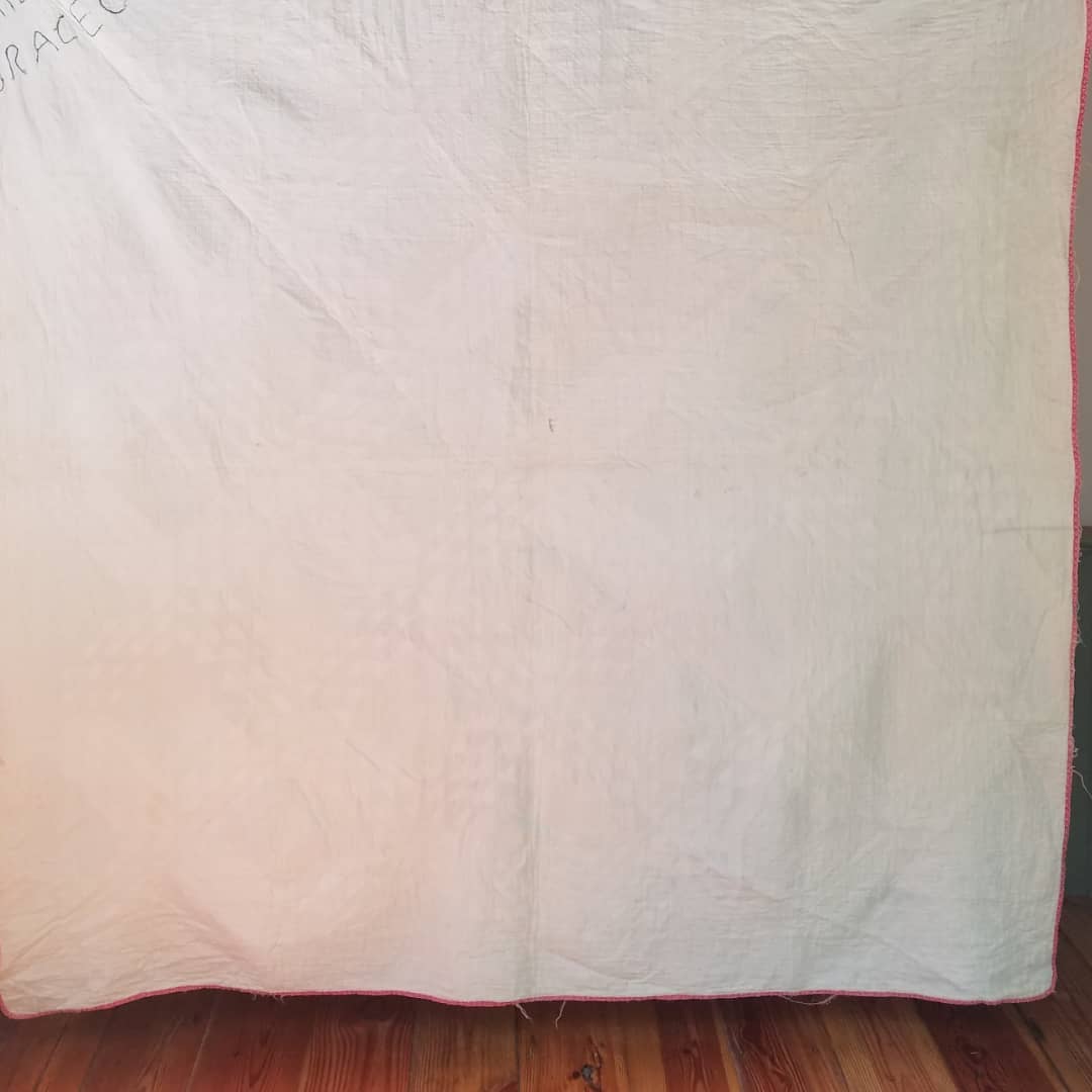 Pink and Green Ocean Waves Quilt