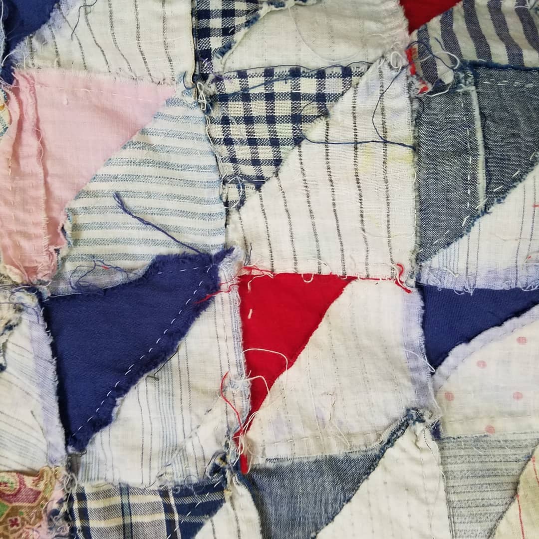Triangle Patchwork Quilt Top