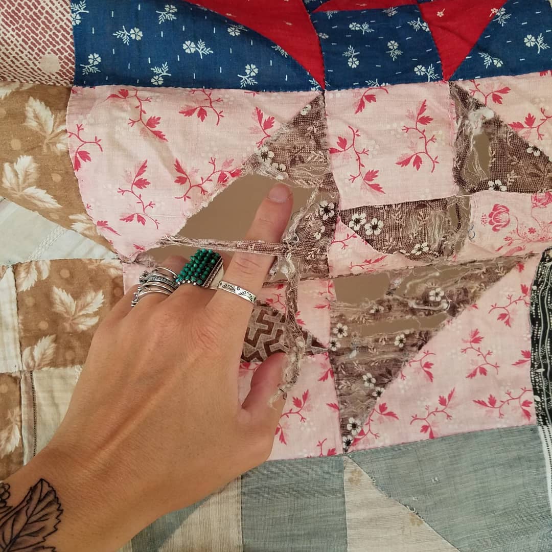 Late 18, early 1900's Quilt top
