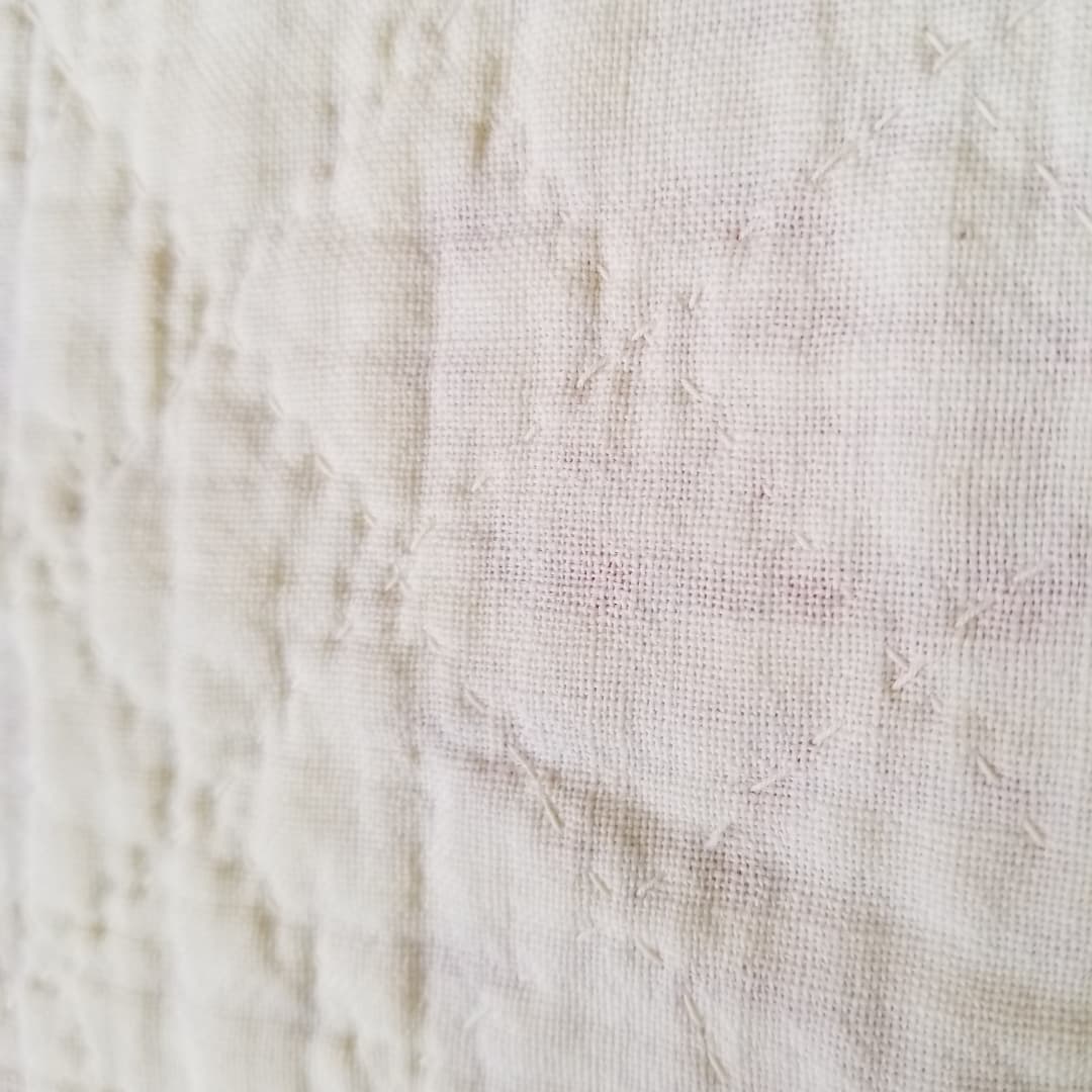Simple Red and White Block Quilt