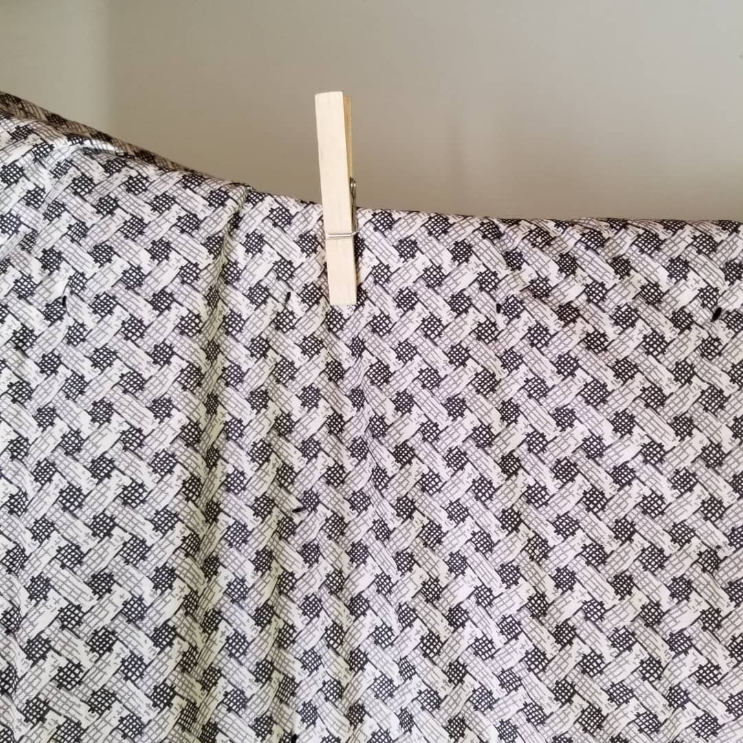 Hand Tied Pinwheel Quilt