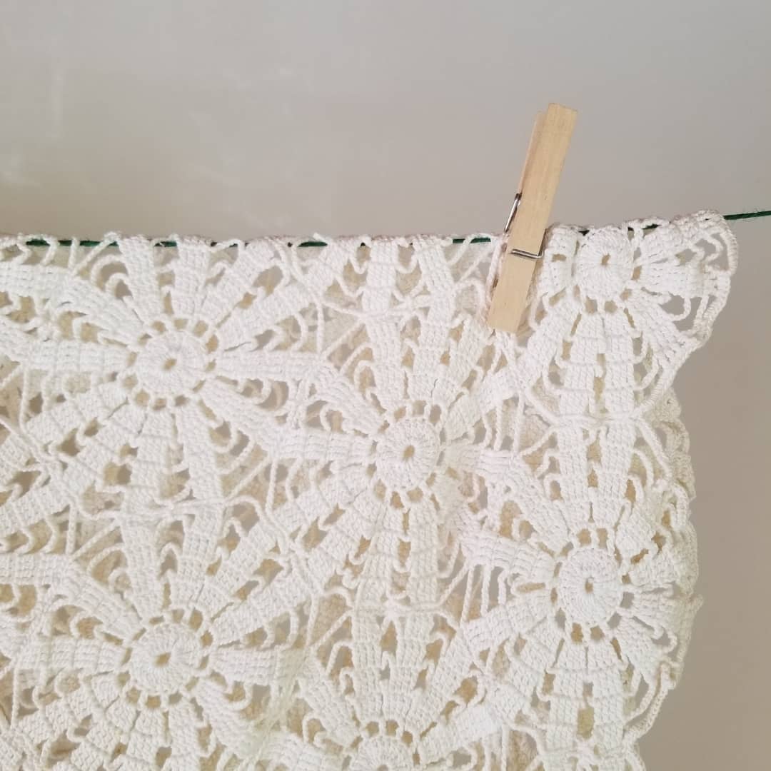 Stunning Floral Crochet Cotton Throw