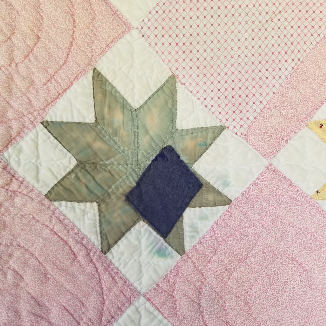 Pink Lemoyne Star Quilt