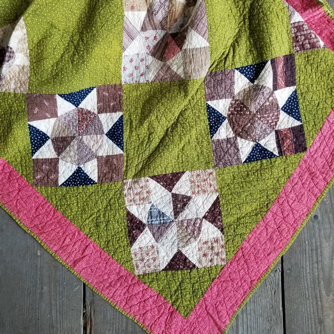 Stunning late 1800's Calico Quilt