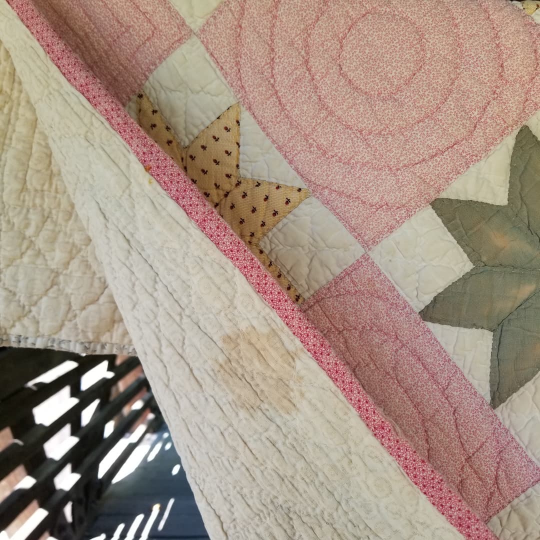 Pink Lemoyne Star Quilt