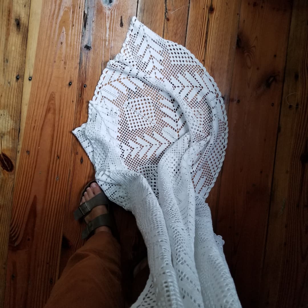Cotton, Hand Crochet Throw