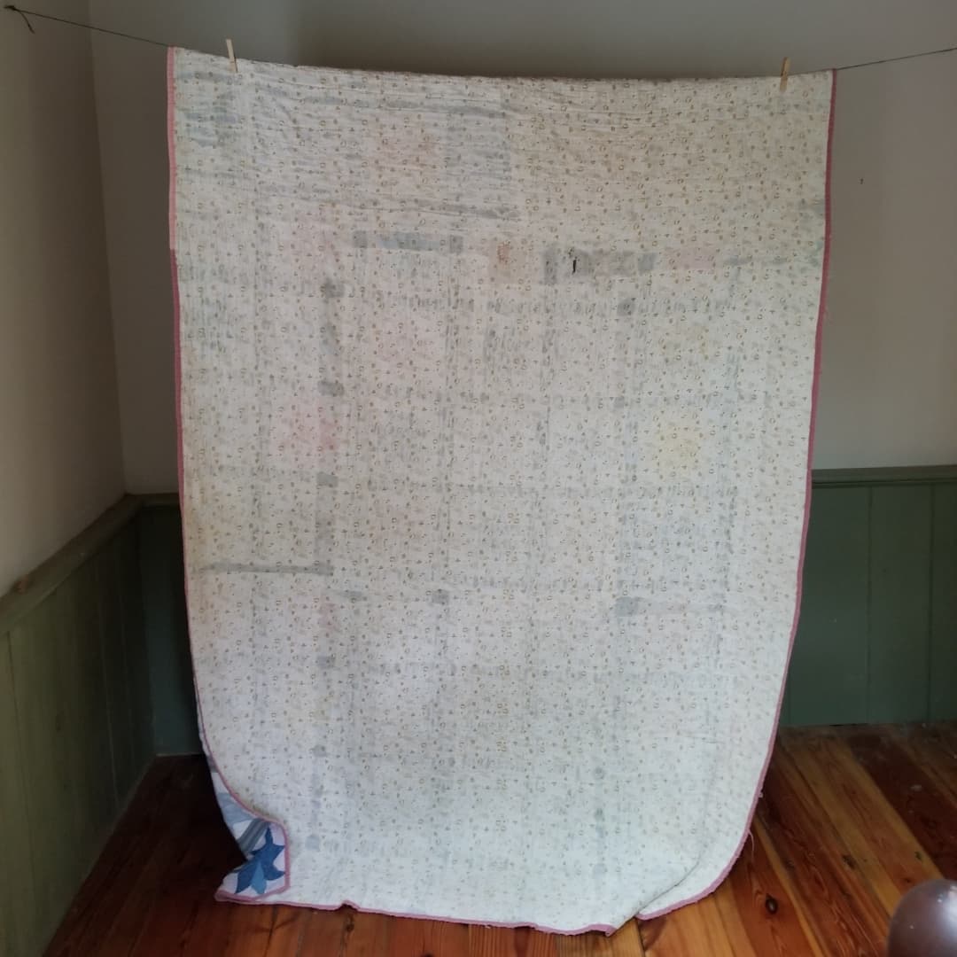 Early 1900s Shirting Star Quilt