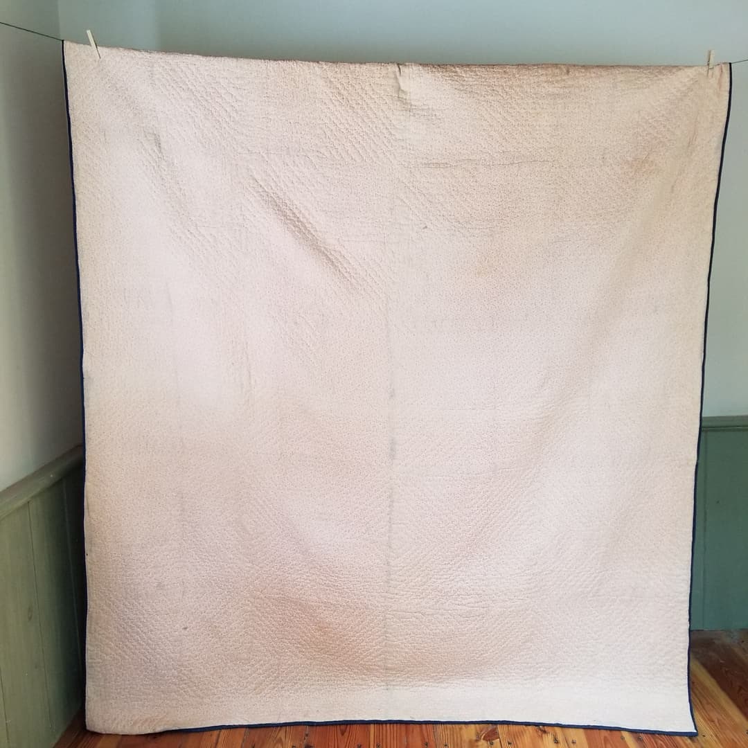 Navy and Cream Quilt