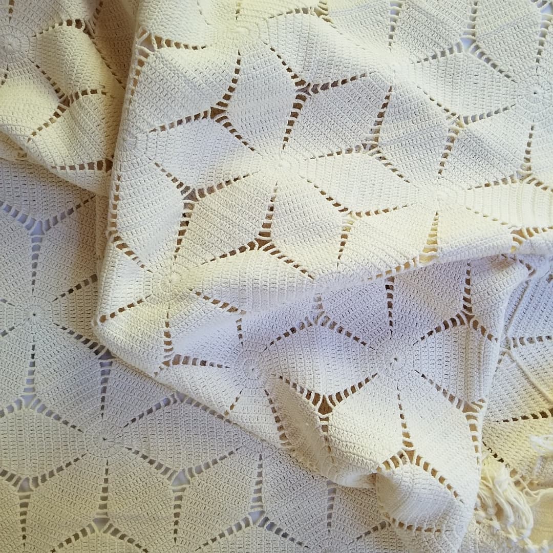 Cotton Crochet Coverlet
