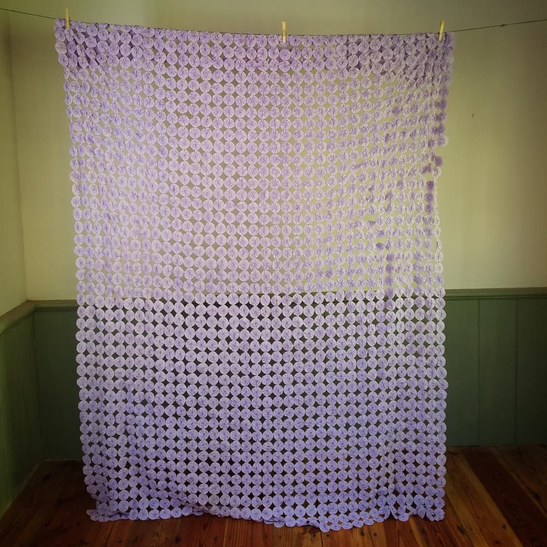 Lavender YoYo Quilt