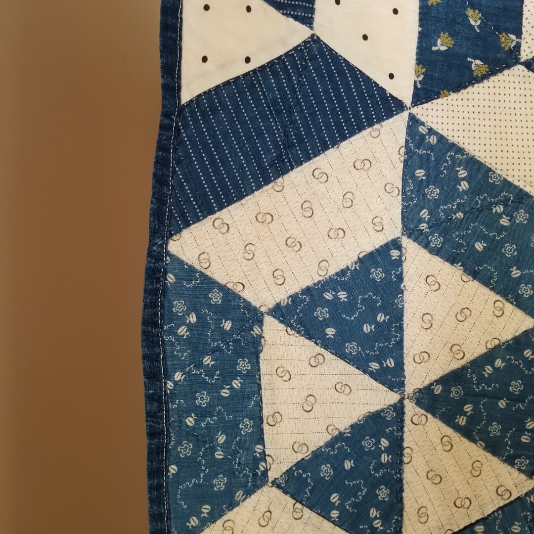 Indigo and White Quilt