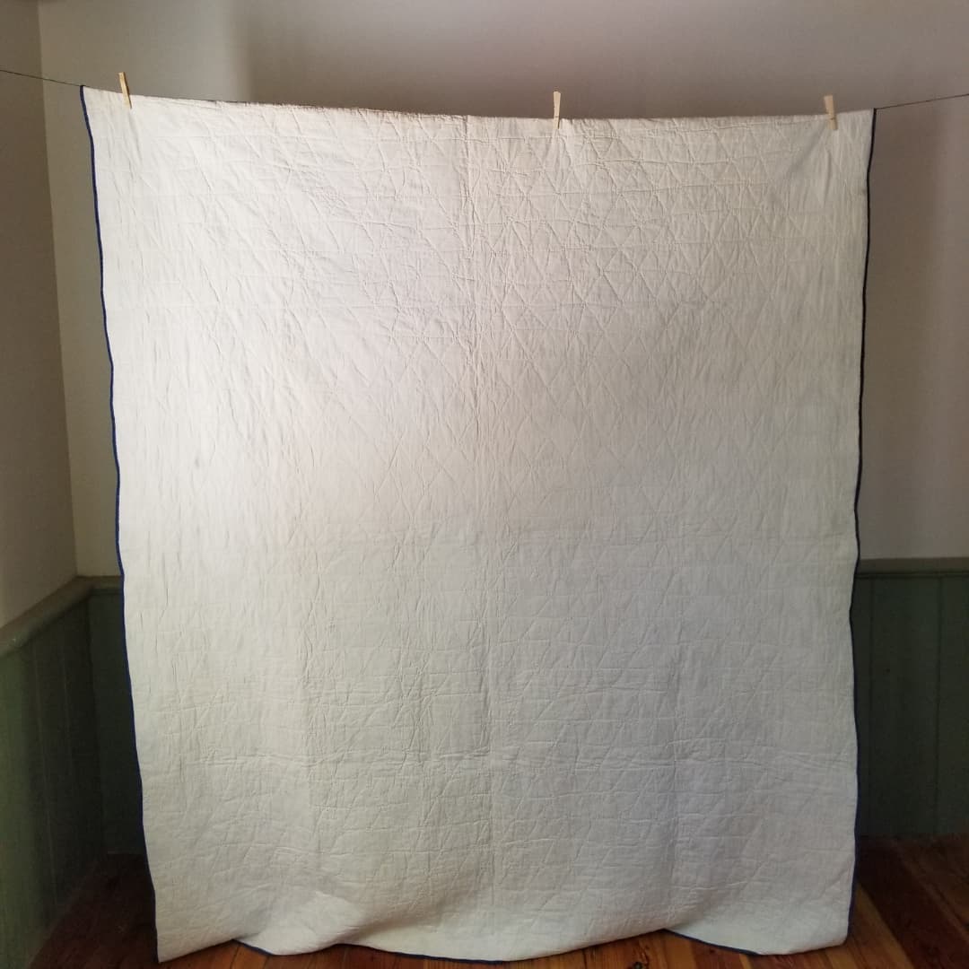 Indigo and White Quilt