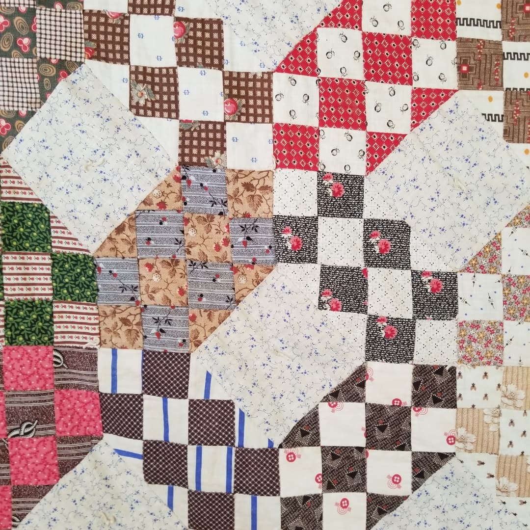 Jacob's Ladder Hand Tied Quilt