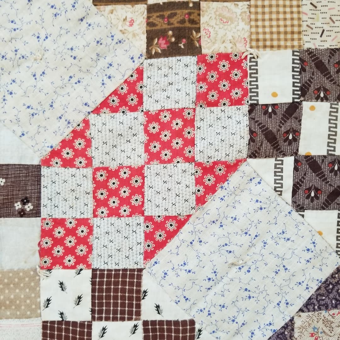Jacob's Ladder Hand Tied Quilt