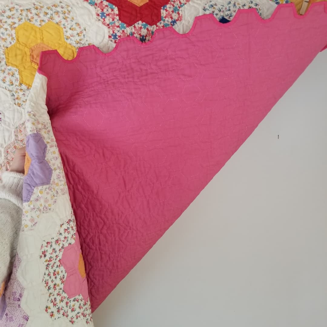 Grandmother's Garden, Friendship Flower Quilt