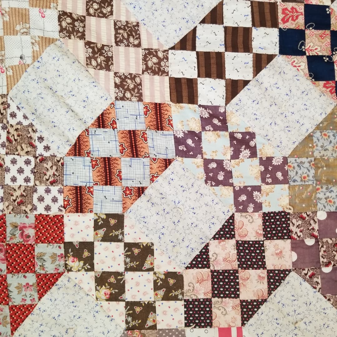 Jacob's Ladder Hand Tied Quilt